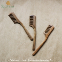 [Vietherb] Lược Gỗ Dạ Hương- Lược Gỡ Rối, Không Tích Điện, Giúp Massage Da Đầu- Camphrier Wooden Comb [Xanh Suốt]