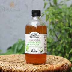 [Barnes Naturals] Giấm Táo Tonic Hữu Cơ Với Giấm Cái- Apple Cider Vinegar Tonic With Mother [Xanh Suốt]