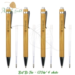 Combo 4 Bút Bi Tre- Bút Bi Thay Ruột (Ball Point Pen)