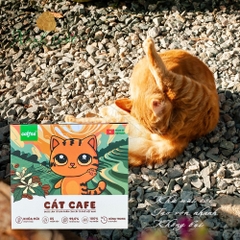 [Catfee] Cát Vệ Sinh- Cát Cà Phê- Cát Mèo Tái Chế Từ Bã Cà Phê- Natural Cat Litter [Xanh Suốt]