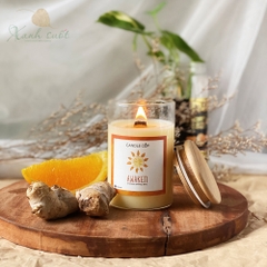 [AGAYA] Nến Rót Thủ Công Candle Cup- Nến Rót Thủ Công Sài Gòn-100% Sáp Cọ Tự Nhiên [Xanh Suốt]