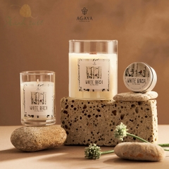 [AGAYA] Nến Rót Thủ Công Candle Cup- Nến Rót Thủ Công Sài Gòn-100% Sáp Cọ Tự Nhiên [Xanh Suốt]