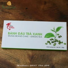 [Dragon Kỳ Anh] Bánh Đậu Xanh Trà Xanh 150g- Matcha Mung Beans Cake [Xanh Suốt]