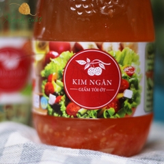 [Kim Ngân] Giấm Tỏi Ớt Kim Ngân 450ml/ Salad Sauce Vinegar [Xanh Suốt]