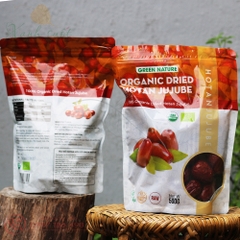 [Green Nature] Táo Đỏ Tân Cương Hữu Cơ- Hàng Loại I, Tươi Ngon, Không Gluten, Nhiều Chất Xơ- Organic Dried Jujube - [Xanh Suốt]