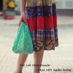 Túi vải cầm tay Foldable lalabag-Size M - May lala handmade