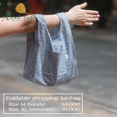 Túi vải cầm tay Foldable lalabag-Size M - May lala handmade