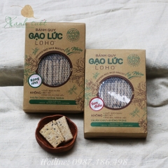 [Loho] Bánh Quy Gạo Lức Tự Nhiên - Natural Brown Red Biscuit