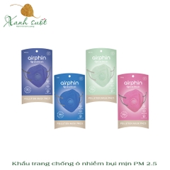 [Airphin] Khẩu trang người lớn Airphin- Khẩu trang chống bụi mịn PM 2.5