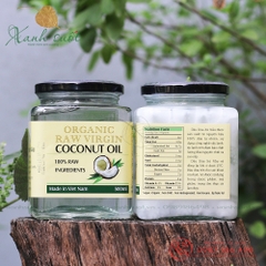 [Nhân Thùy]  Dầu Dừa Ép Lạnh Nhân Thùy- Virgin Coconut Oil- Natural, Cold Pressed [Xanh Suốt]