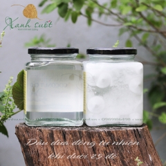 [Nhân Thùy]  Dầu Dừa Ép Lạnh Nhân Thùy- Virgin Coconut Oil- Natural, Cold Pressed [Xanh Suốt]