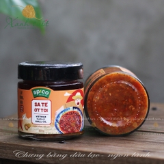 [Spico] Sa Tế Ớt Tỏi Ngon- Cay Nồng Nàn- Vietnam Garlic Chilli Oil [Xanh Suốt]