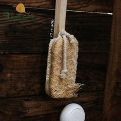 [Vi Lâm] Cây Chà Lưng Xơ Mướp - Loofah Back Brush [Xanh Suốt]