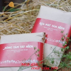 [Vietherbư Xông tắm Tất niên (2 túi lọc) -Lá Tắm Mùi Già Ngày Tết