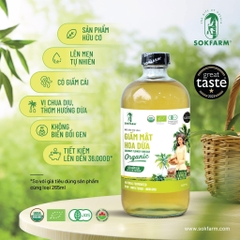 [Sokfarm] Giấm Mật Hoa Dừa Hữu Cơ- Organic Coconut Flower Vinegar [Xanh Suốt]