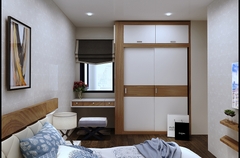  Nội thất phòng ngủ gỗ sồi phong cách hiện đại tối giản