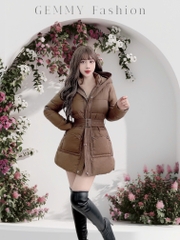 G9265 Áo Khoác Phao Nữ Dáng Lỡ Siêu Nhẹ Dày Ấm Thời Trang.