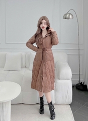 G9270 Áo Phao Nữ Dáng Dài Siêu Nhẹ Dày Ấm Thời Trang