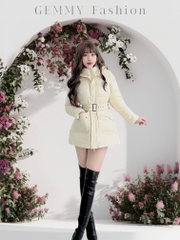 G9265 Áo Khoác Phao Nữ Dáng Lỡ Siêu Nhẹ Dày Ấm Thời Trang