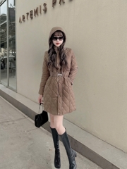 G9380 Áo Phao Nữ Dáng Dài Siêu Nhẹ Thời Trang