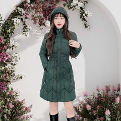 G9263 Áo Phao Dáng Dài Nữ Siêu Nhẹ Dày Ấm Thời Trang