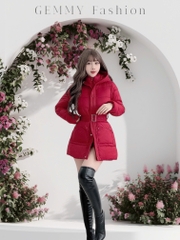 G9265 Áo Khoác Phao Nữ Dáng Lỡ Siêu Nhẹ Dày Ấm Thời Trang