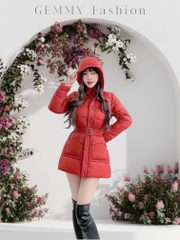 G9265 Áo Khoác Phao Nữ Dáng Lỡ Siêu Nhẹ Dày Ấm Thời Trang