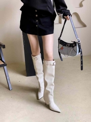 G011 (Bốt) Boots Nữ 2 Trong 1 Cao Cấp (Lắp thành Bốt Cổ Cao, tháo ra thành Bốt Cổ Thấp)