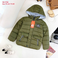 P5760 - Áo Phao Thời Trang Trẻ Em Nam trần bông siêu nhẹ 5-8 tuổi