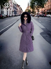 G9276 Áo Phao Nữ Dáng Dài Qua Gối Siêu Nhẹ Dày Ấm Thời Trang