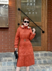 G9107 Áo Phao Nữ Dáng Dài Siêu Nhẹ Dày Ấm Thời Trang