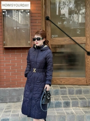 G9107 Áo Phao Nữ Dáng Dài Siêu Nhẹ Dày Ấm Thời Trang