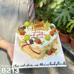 Bánh kem bắp B213 hình trái tim ngọt ngào gắn kết yêu thương