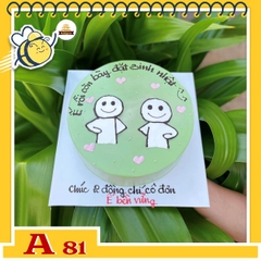 Bánh kem sinh nhật đơn giản A81 ế mà bày đặt sinh nhật