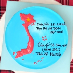 Bánh kem bản đồ Việt Nam