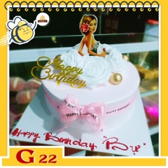 Bánh kem bé gái G22 cô gái ngây thơ