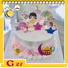 Bánh kem bé gái G27 lấp lánh ước mơ
