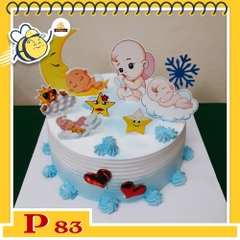 Bánh kem bé trai P83 phụ kiện bé yêu trẻ thơ dễ thương