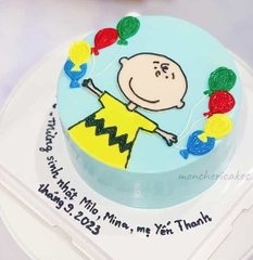 CV129 Giấc mơ thần tiên bánh kem vẽ bóng bay