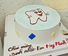 BAK2192 Bánh kem vẽ hình cái răng