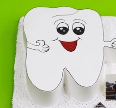 BAK2193 Bánh kem chiếc răng sứ ấn tượng