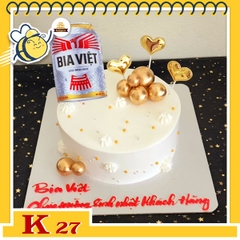 Bánh kem công ty tặng khách hàng K27