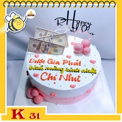 Bánh kem công ty tặng khách hàng K31