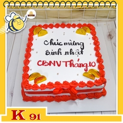 Bánh kem công ty tặng khách hàng K91