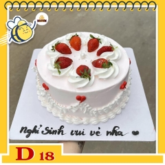 Bánh kem dâu D18