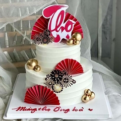 Bánh kem mừng thọ ông bà mẫu mới 2023 MT20