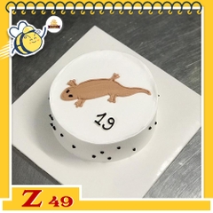 Bánh kem vẽ hình dễ thương Z49 con thằn lằn troll