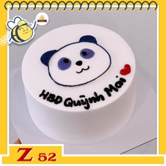 Bánh kem vẽ hình dễ thương Z52 con gấu trúc