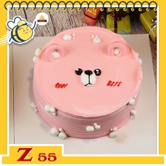 Bánh kem vẽ hình dễ thương Z55 con gấu 2