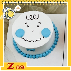 Bánh kem vẽ hình dễ thương Z59 bé trai dễ thương